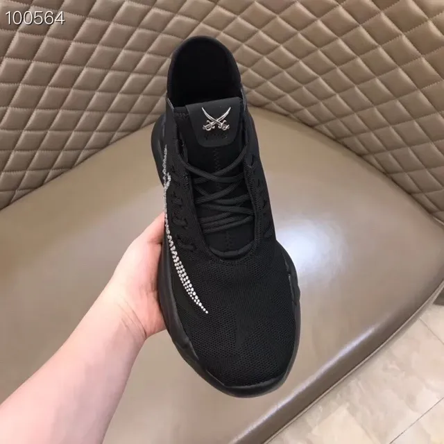 Philipp Plein Active Black Crystal Sword Logo Chunky Sneakers 6