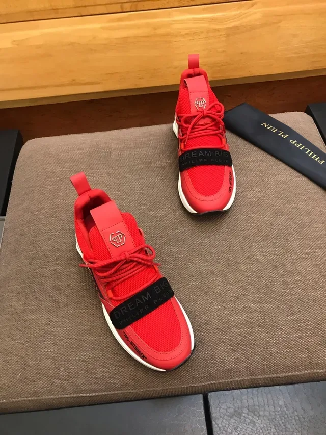 Philipp Plein Sonha Grande Vermelho Estilo de Vida Tênis 4