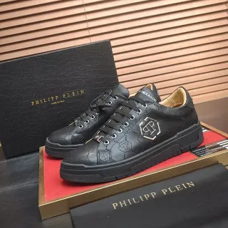 Philipp Plein Hexagon Perforated Black Lifestyle Sneakers