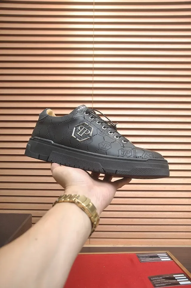 Philipp Plein Hexagon Perforated Black tênis lifestyle 2