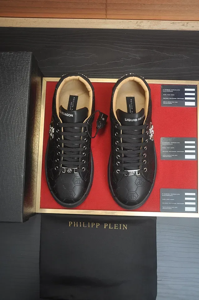 Philipp Plein Hexagon Perforated Black tênis lifestyle 3