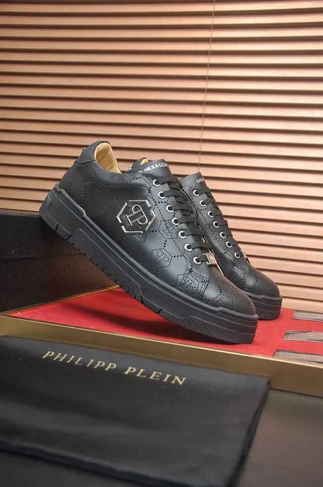 Philipp Plein Hexagon Perforated Black tênis lifestyle 4