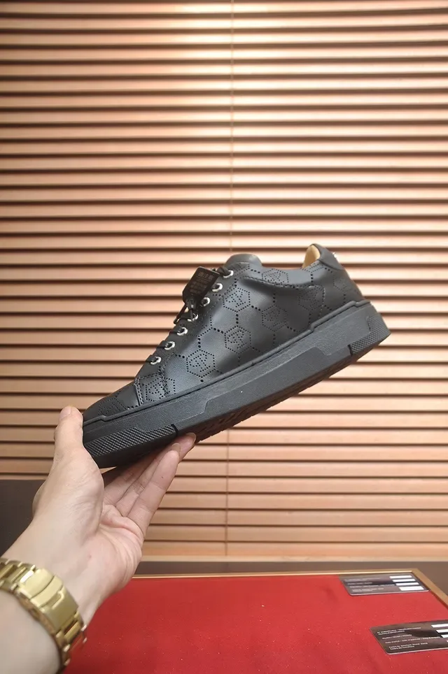 Philipp Plein Hexagon Perforated Black tênis lifestyle 5