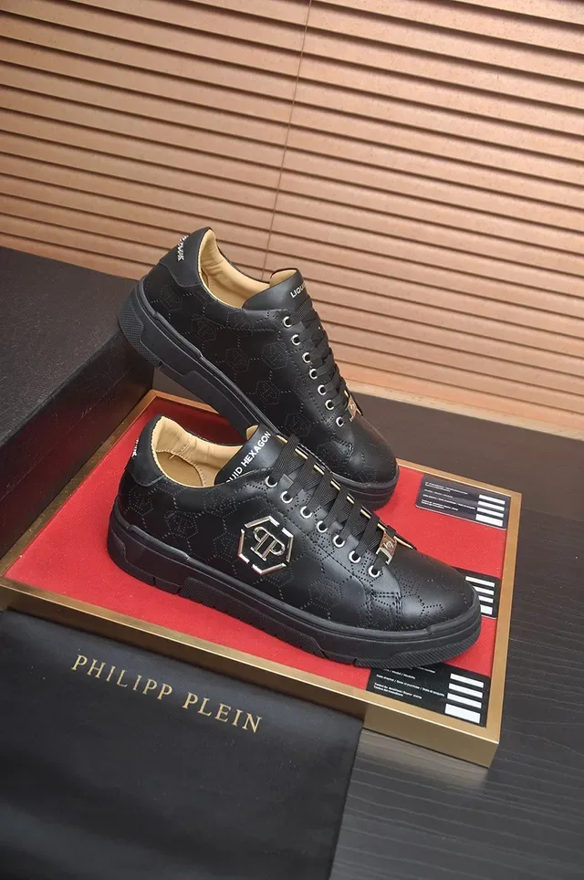 Philipp Plein Hexagon Perforated Black tênis lifestyle 6