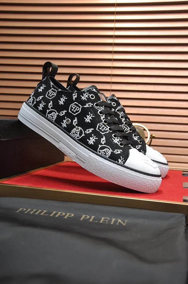 Philipp Plein sneakers toile imprimée low top lifestyle 3