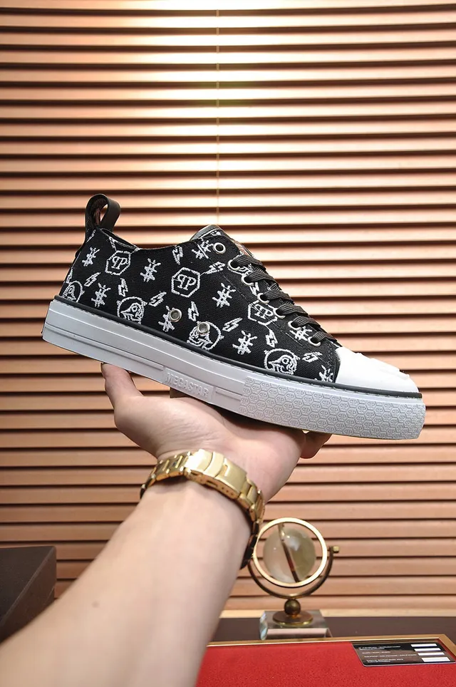Philipp Plein sneakers toile imprimée low top lifestyle 8