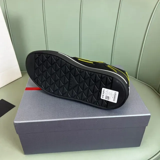 Prada Cloudbust Black and Yellow Lifestyle Sneakers 2