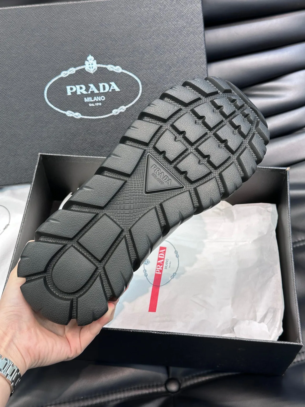 Prada Cloudbust Black Chunky Sneakers 2