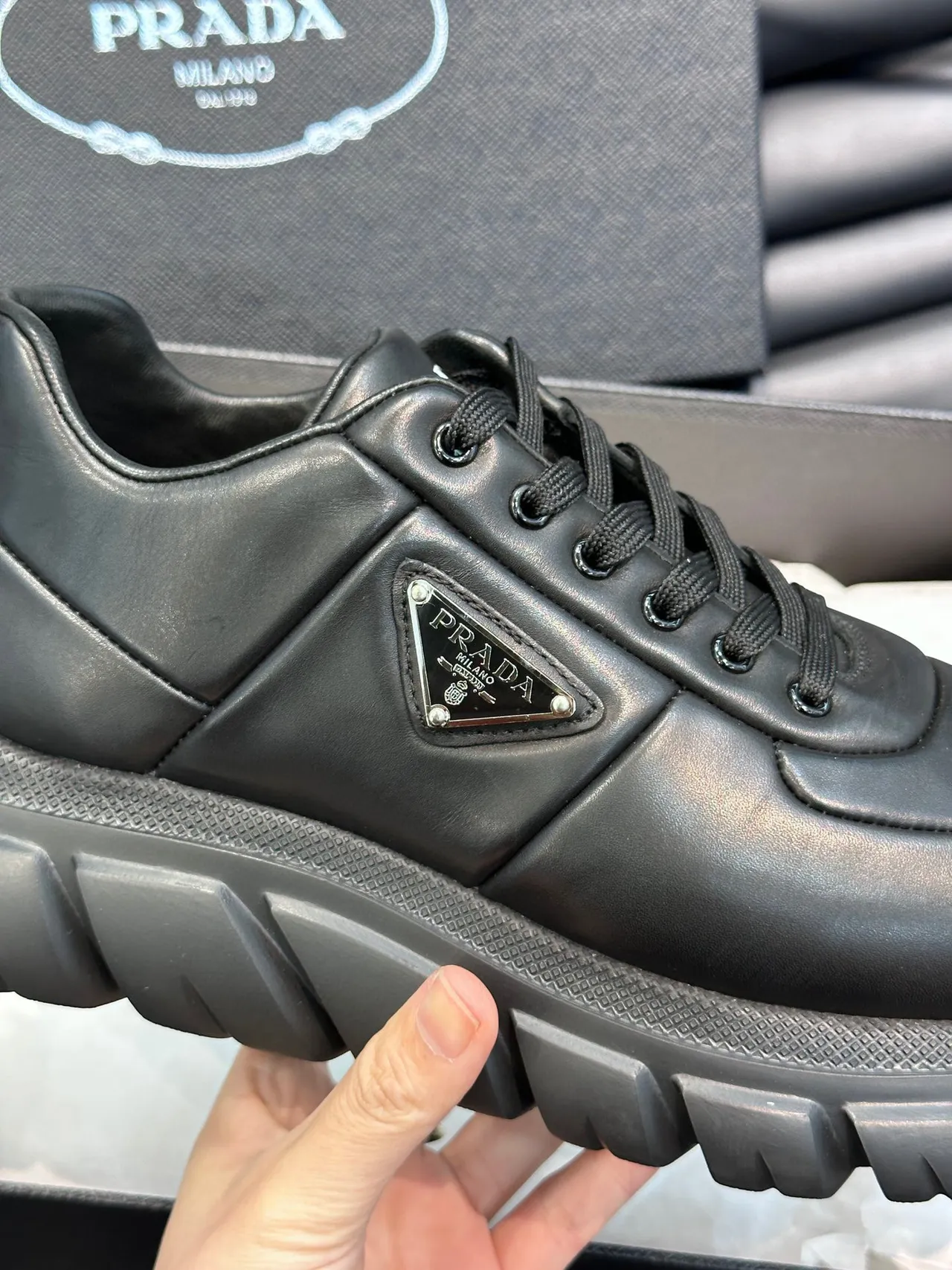 Prada Cloudbust Black Chunky Sneakers 3