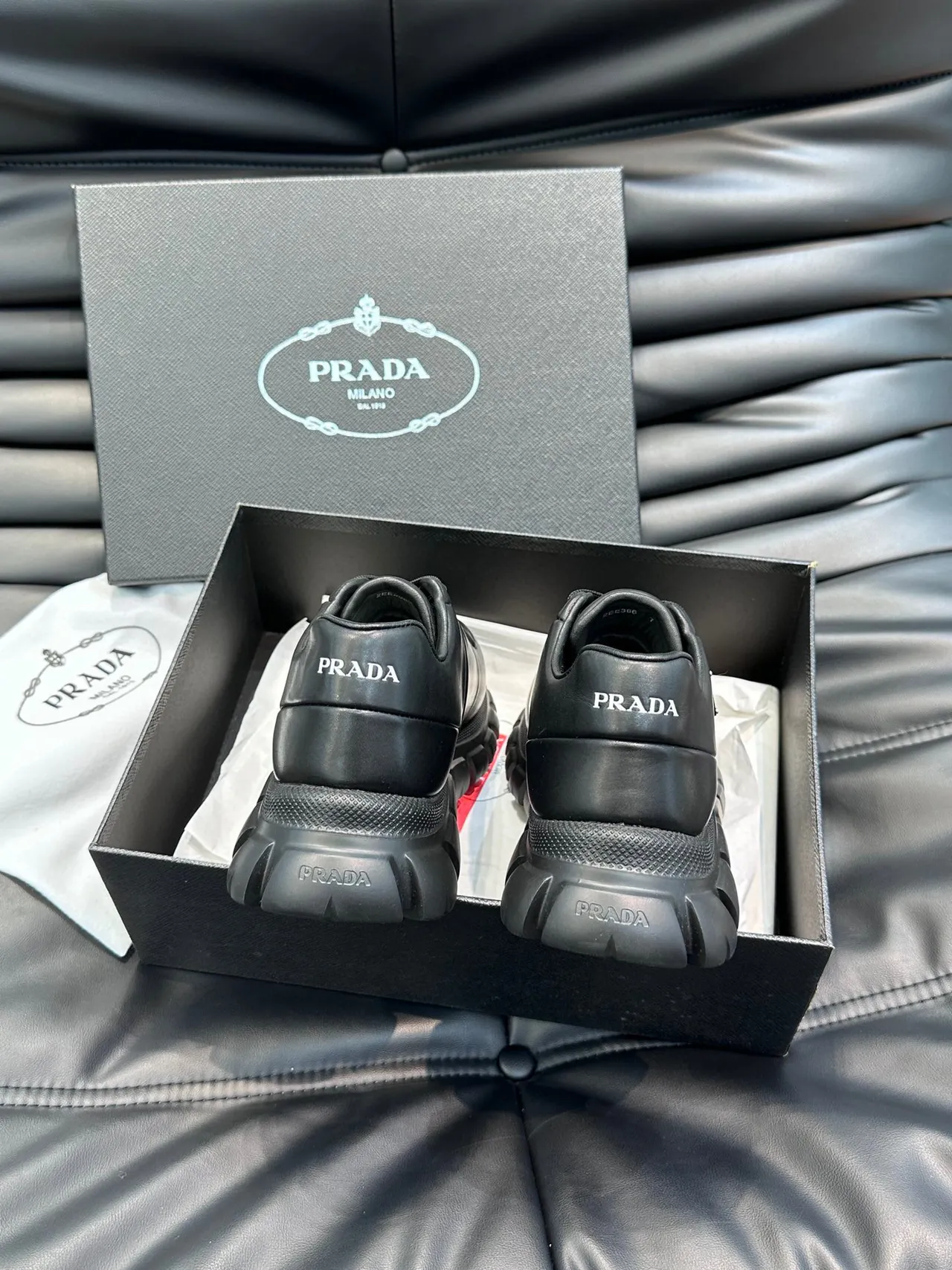 Prada Cloudbust Black Chunky Sneakers 7