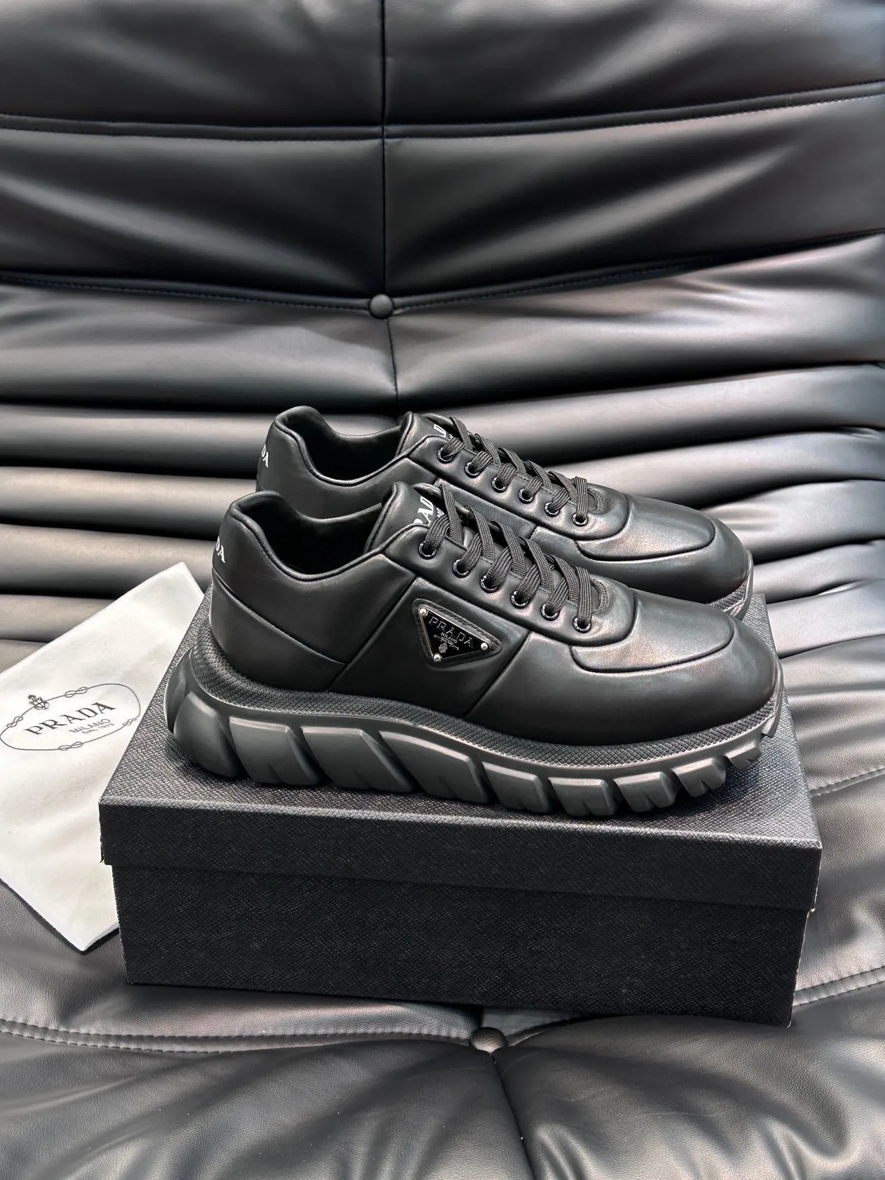 Prada Cloudbust Black Chunky Sneakers 8