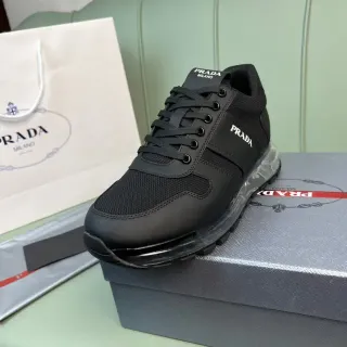 Prada Cloudbust Sneakers Lifestyle Noires en Maille et Synthétique