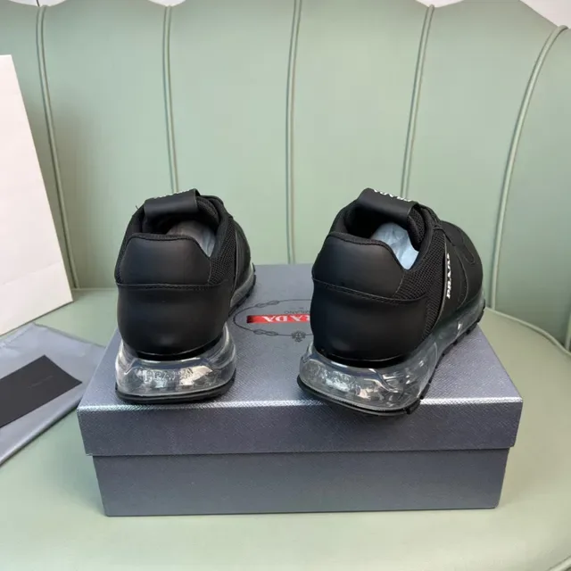 Prada Cloudbust Sneakers Lifestyle Noires en Maille et Synthétique 2