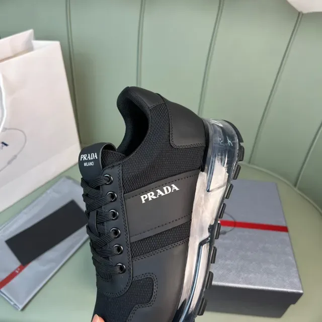 Prada Cloudbust Sneakers Lifestyle Noires en Maille et Synthétique 3
