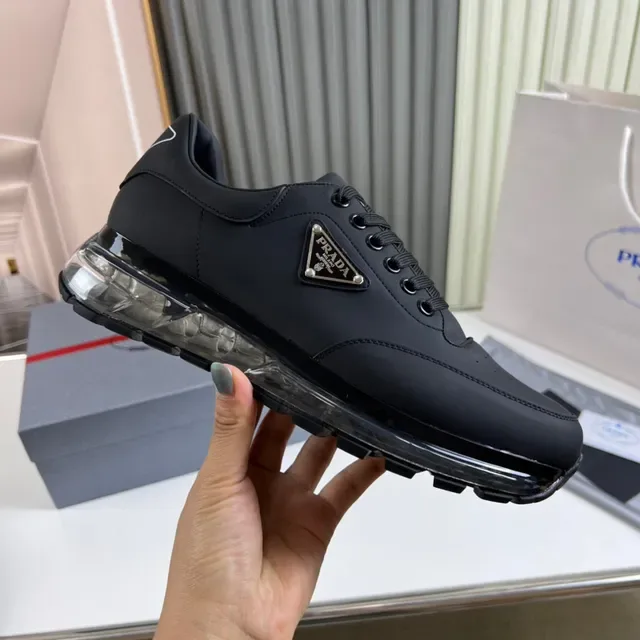 Prada Cloudbust Black Transparent Sole Lifestyle Sneaker 5