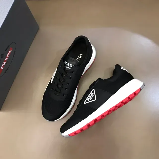 Prada Cloudbust Black White Red Lifestyle Sneakers 8