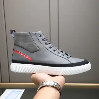 Prada Cloudbust Gris Rouge Logo Sneakers Lifestyle Hautes