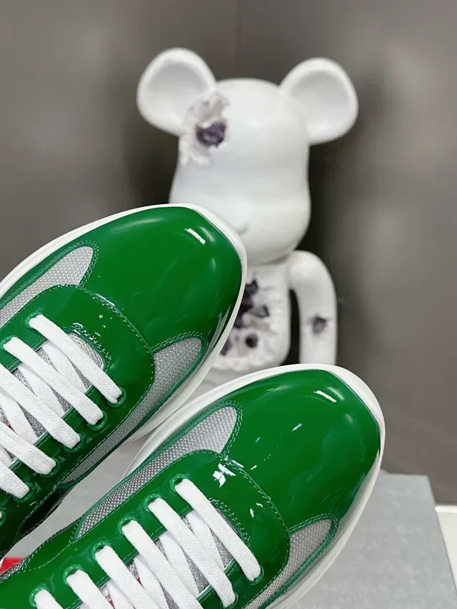 Prada Cloudbust Green and Silver Lifestyle Sneakers 3