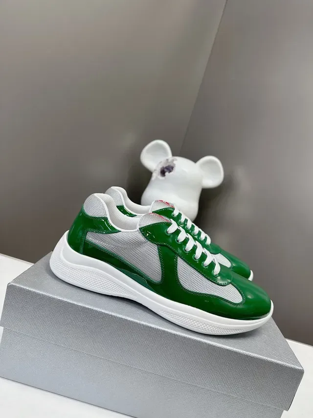 Prada Cloudbust Green and Silver Lifestyle Sneakers 6