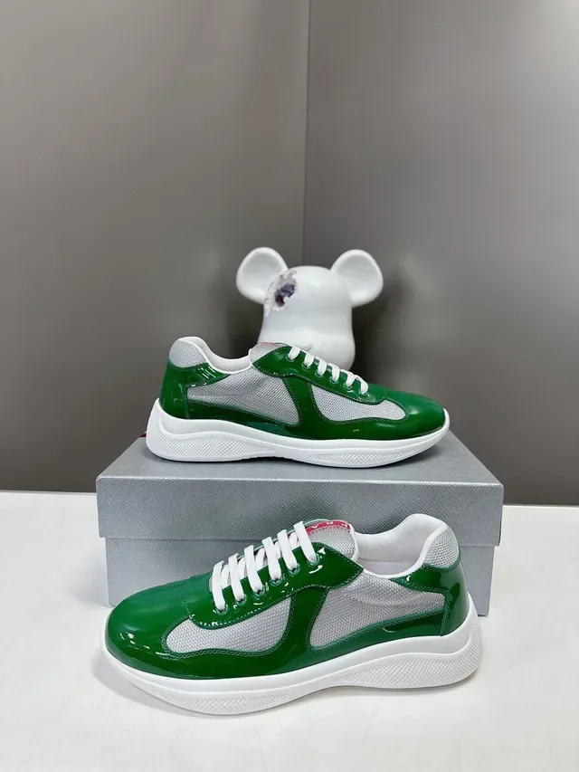 Prada Cloudbust Green and Silver Lifestyle Sneakers 8