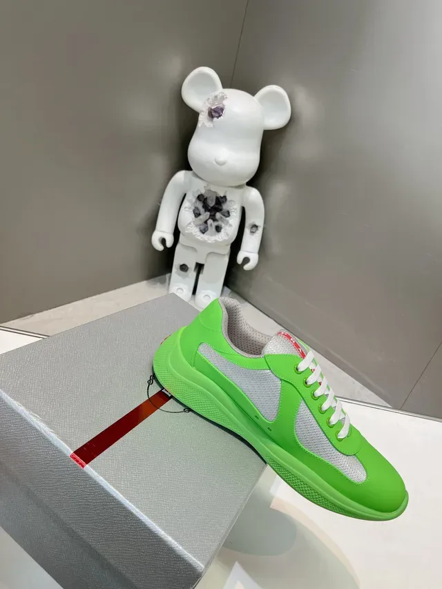 Prada Cloudbust Lime Green Lifestyle Sneakers 4