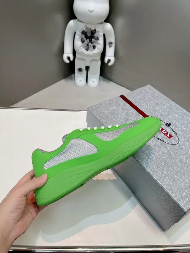 Prada Cloudbust Lime Green Lifestyle Sneakers 5