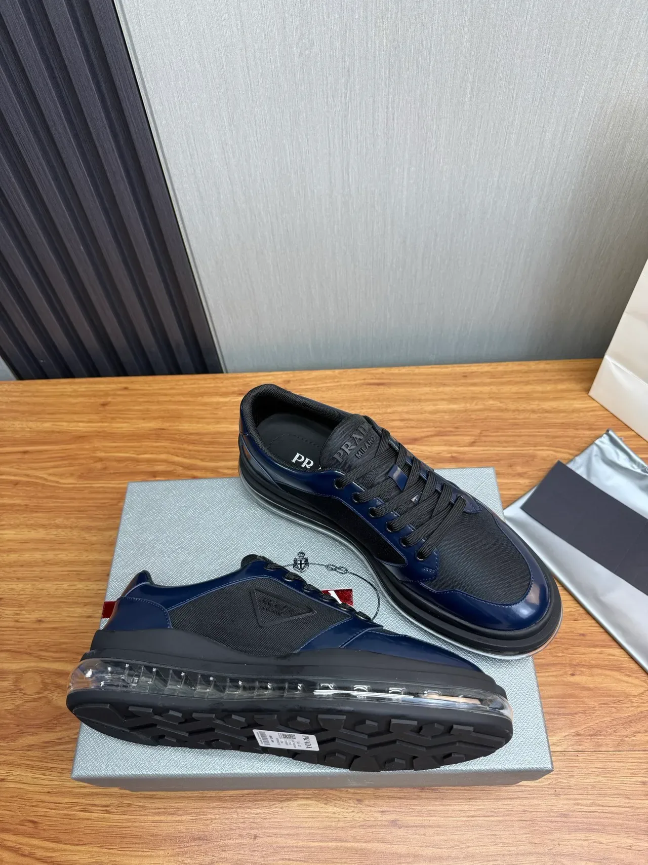 Prada Cloudbust Navy and Black Lifestyle Sneakers 5