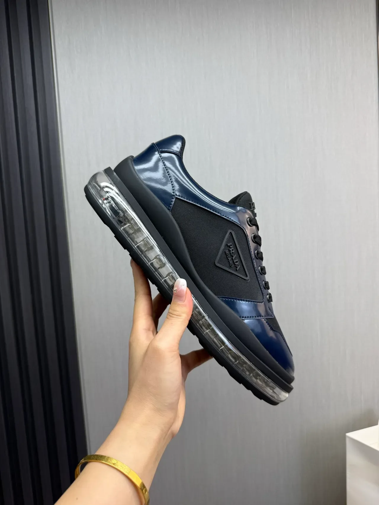 Prada Cloudbust Navy and Black Lifestyle Sneakers 6