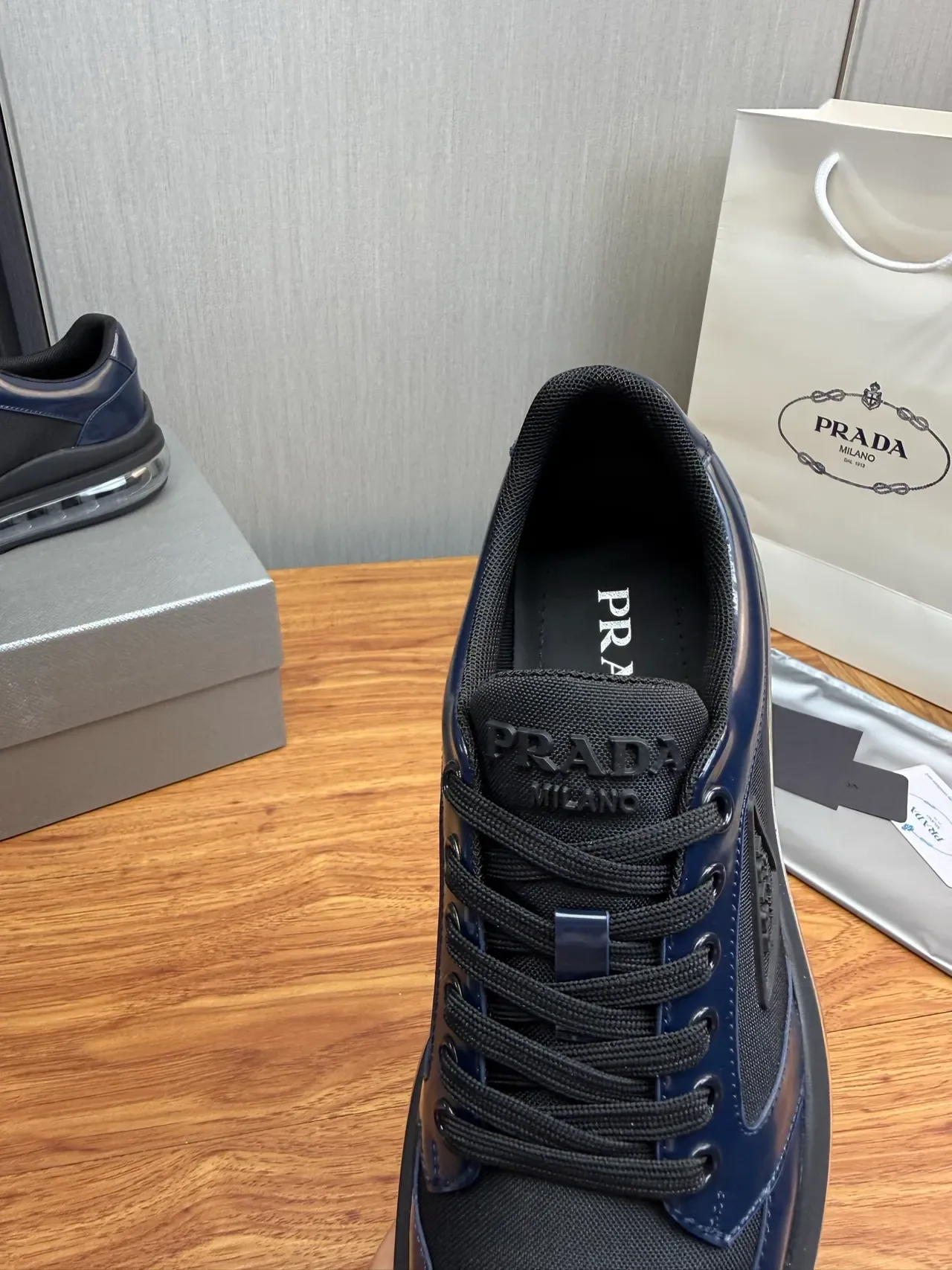 Prada Cloudbust Navy and Black Lifestyle Sneakers 8