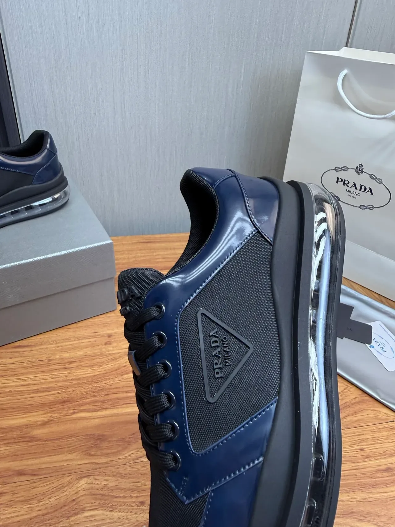 Prada Cloudbust Navy and Black Lifestyle Sneakers 9