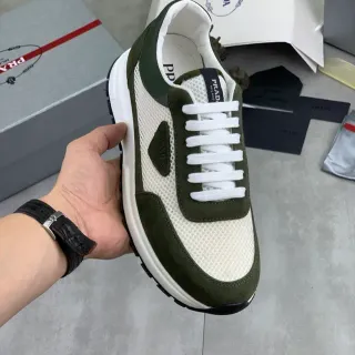 Prada Cloudbust Olive Green and White Lifestyle Sneakers