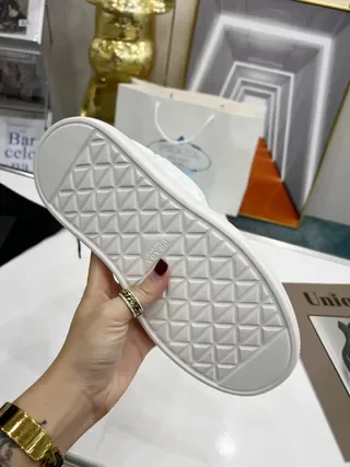 Prada Cloudbust White Black Sculpted Geometric Overlays Thick Platform Sole Lifestyle Sneakers 9