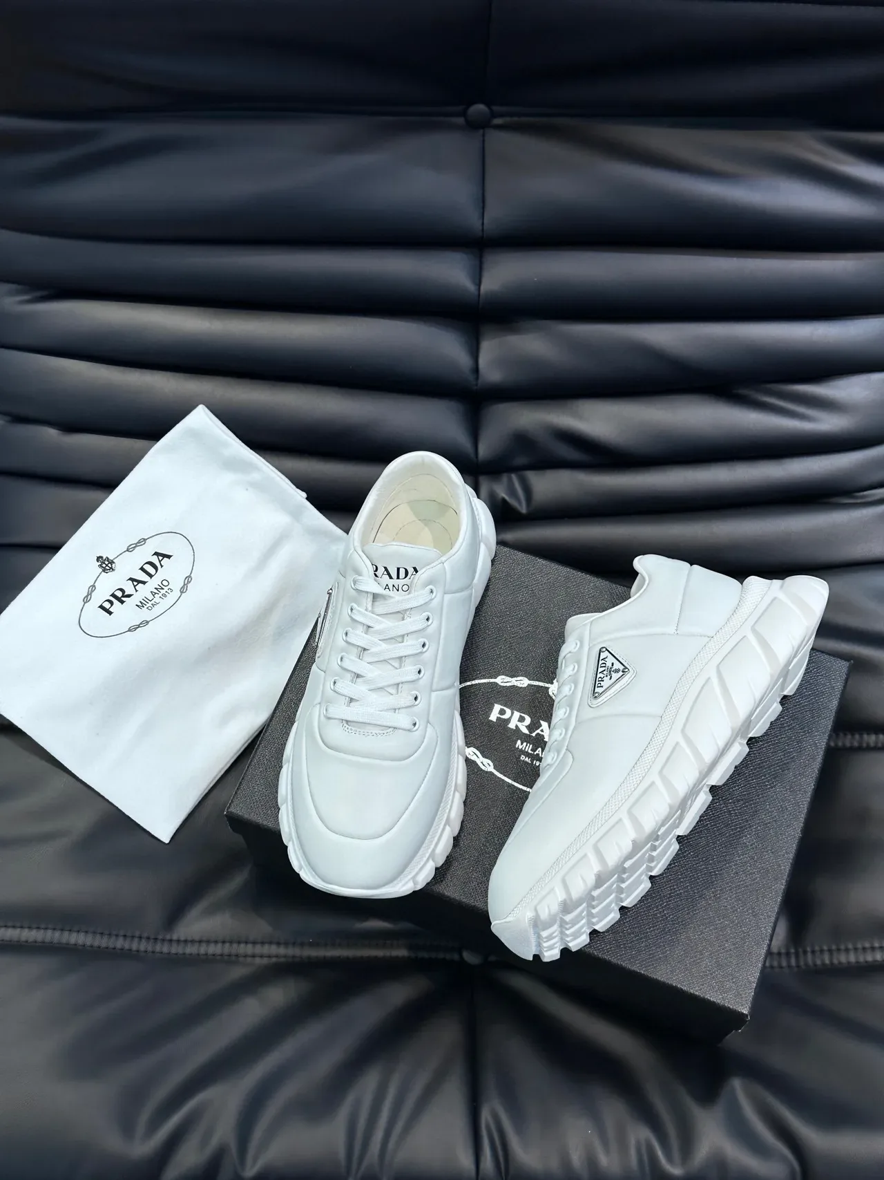 Prada Cloudbust White Chunky Sneakers 3