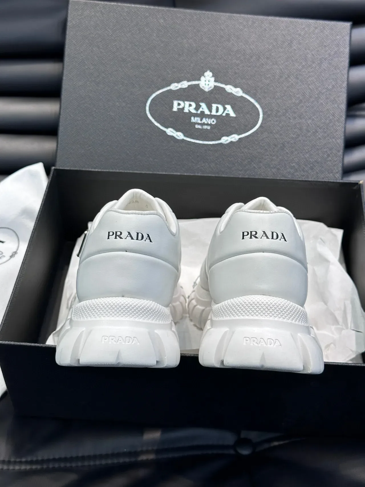 Prada Cloudbust White Chunky Sneakers 5