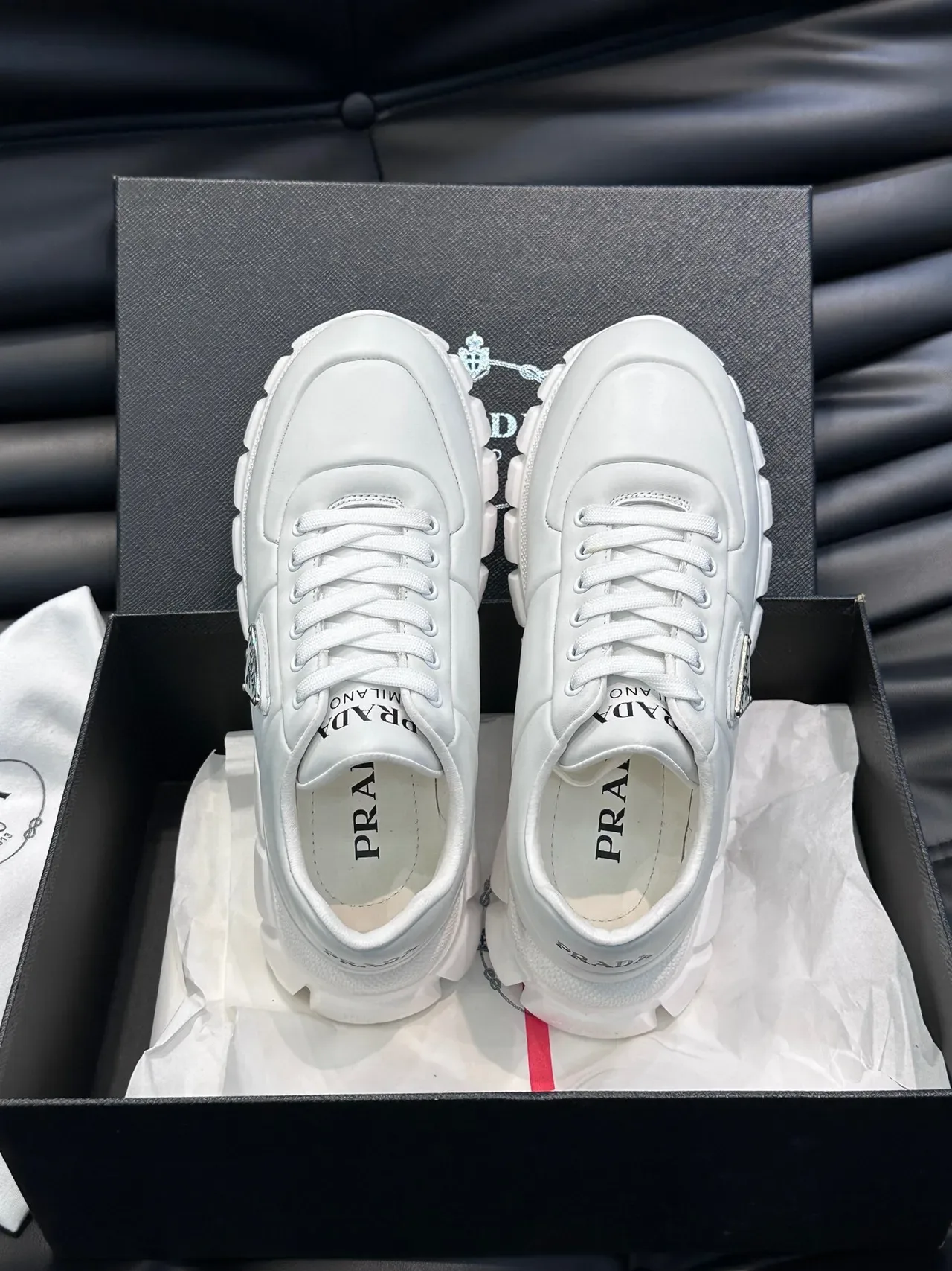 Prada Cloudbust White Chunky Sneakers 8