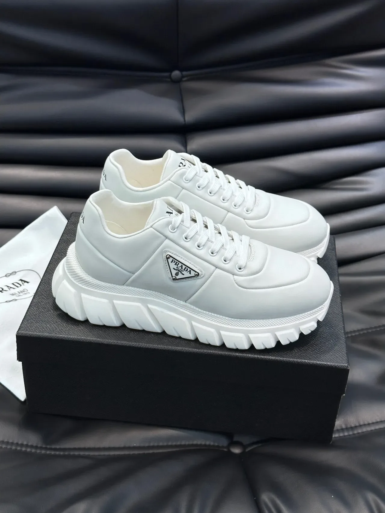 Prada Cloudbust White Chunky Sneakers 9