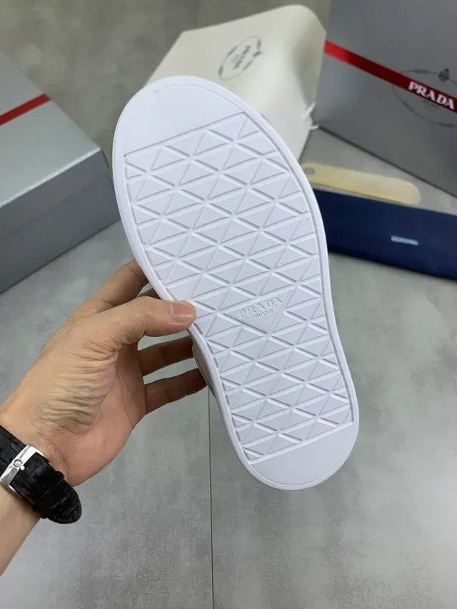 Prada Cloudbust White Low-Top Platform Sole Chunky Sneakers 2