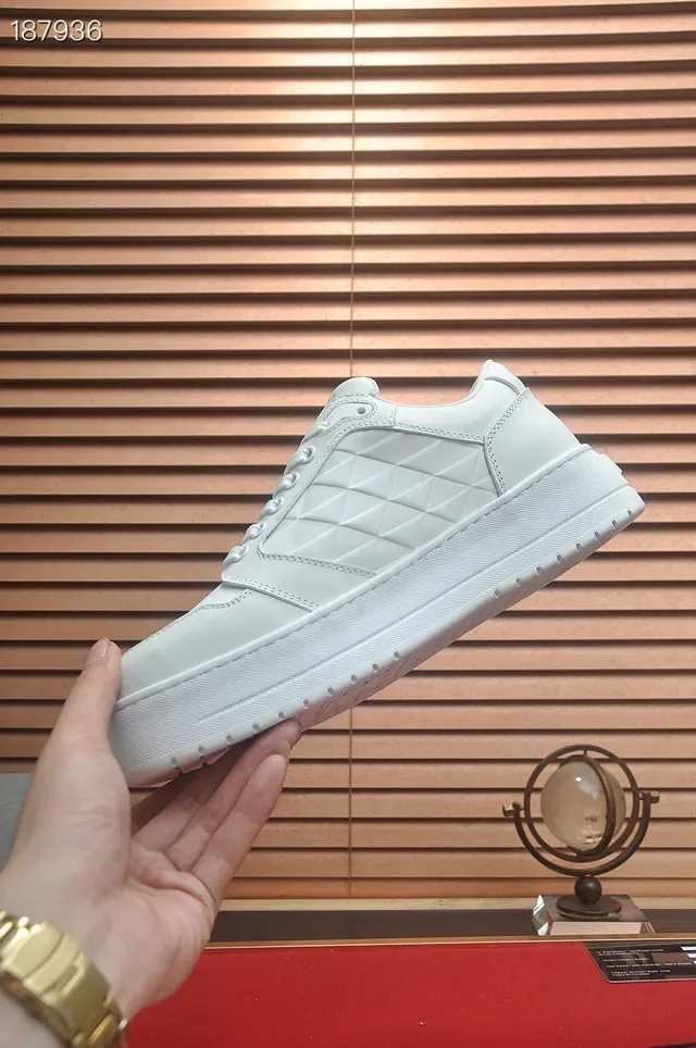 Prada Cloudbust White Quilted Platform Lifestyle Sneakers 5
