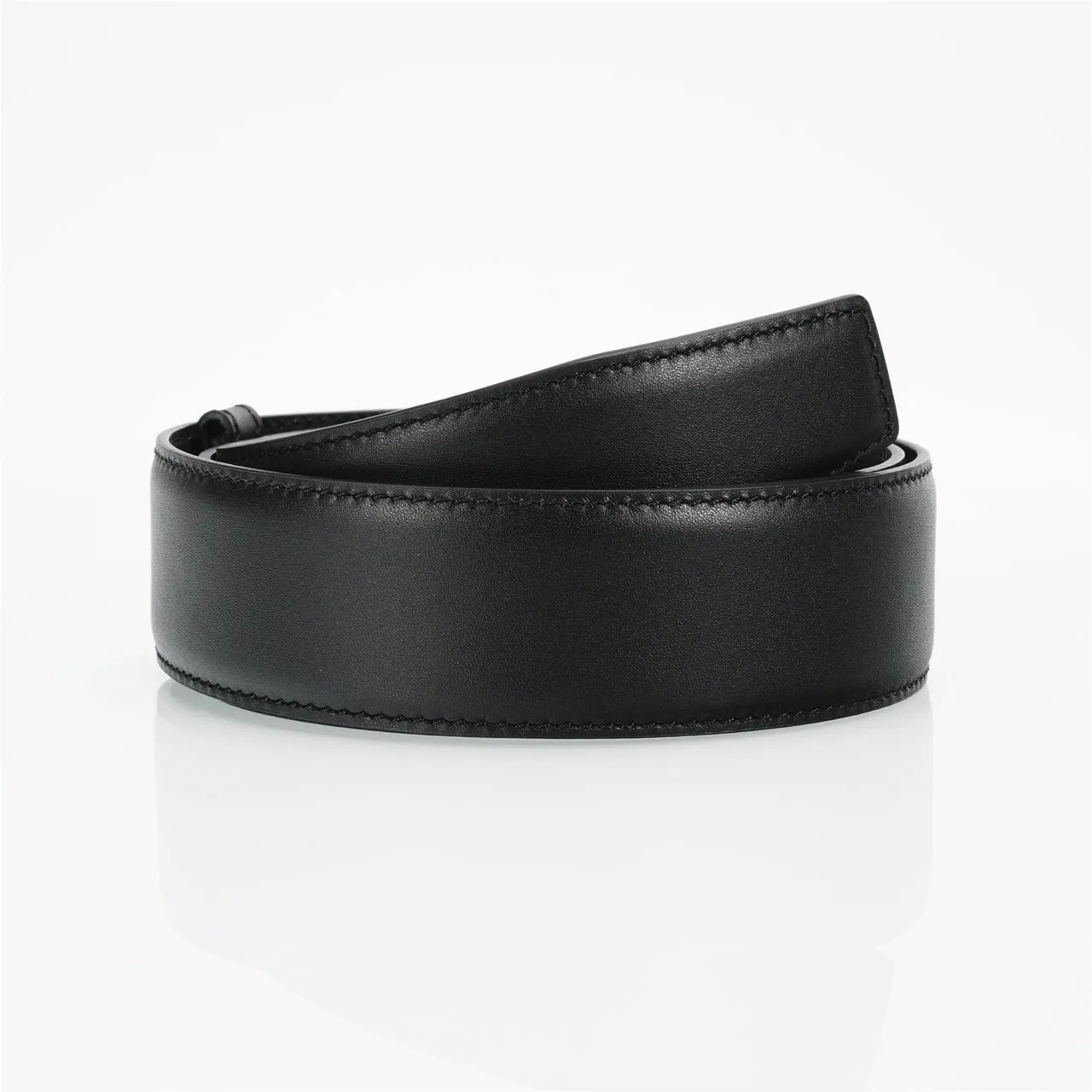 Prada Triangle Belt Black Leather Belt 3