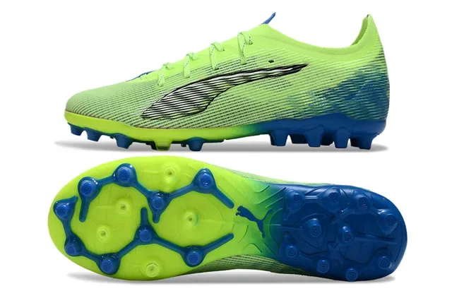 Puma Future Z Green Blue Knit Upper Gradient Colorway Firm-Ground Soccer Shoes 7