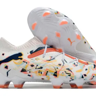 Puma Future Z बहुरंगी अमूर्त प्रिंट फर्म ग्राउंड फुटबॉल जूते