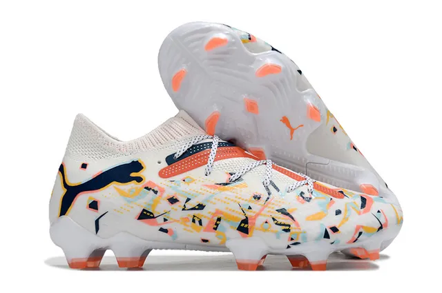 Puma Future Z multicolore impressão abstrata sapatos de futebol para campo firme 1