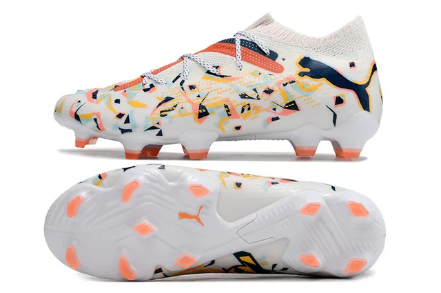 Puma Future Z multicolore impressão abstrata sapatos de futebol para campo firme 6
