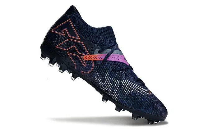Puma Future Z Navy Pink Knit Upper Iridescent Gradient Firm-Ground Soccer Shoes 2
