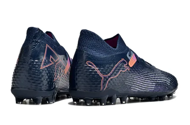 Puma Future Z Navy Pink Knit Upper Iridescent Gradient Firm-Ground Soccer Shoes 5