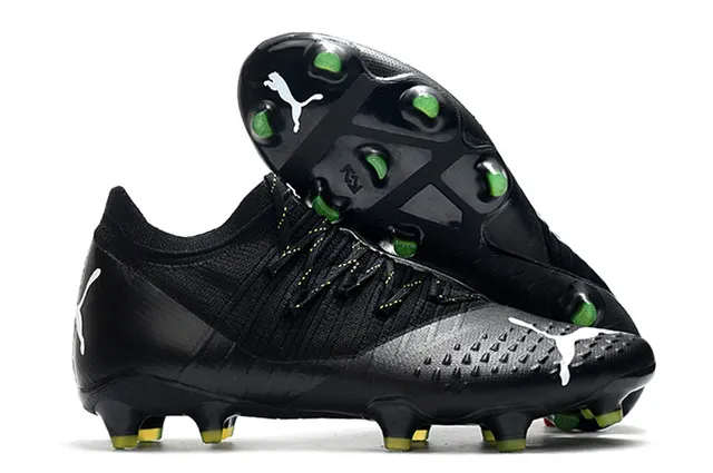 Puma Future Z Laranja Dourado Upper Malha Cadarços Assimétricos Piso Firme Sapatos de Futebol 5