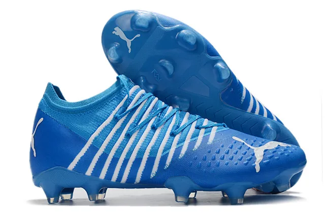 Puma Future Z Laranja Dourado Upper Malha Cadarços Assimétricos Piso Firme Sapatos de Futebol 11