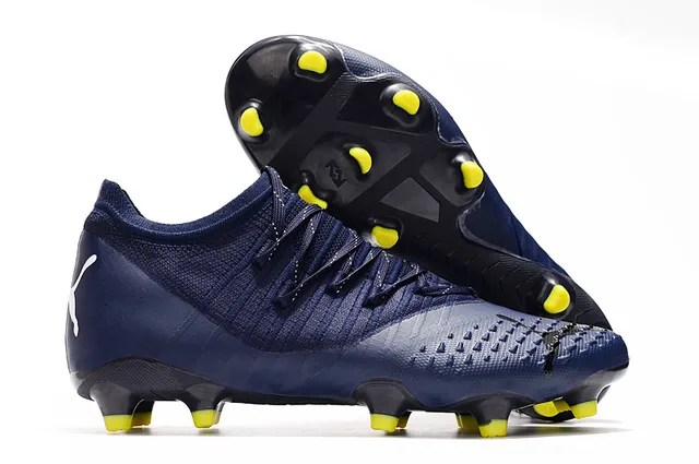Puma Future Z Laranja Dourado Upper Malha Cadarços Assimétricos Piso Firme Sapatos de Futebol 16