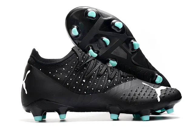 Puma Future Z Laranja Dourado Upper Malha Cadarços Assimétricos Piso Firme Sapatos de Futebol 20