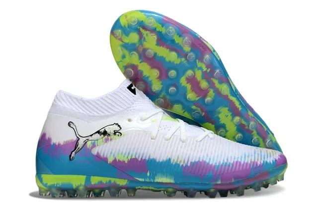 Puma Multicolor Knitted Upper Tie-Dye Colorway Artificial-Grass Soccer Shoes 1